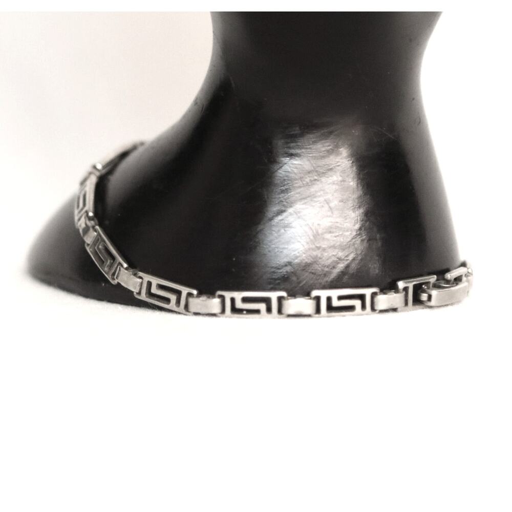 💎Variation Of Scroll Chain Link Bracelet Silver Tone